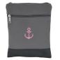 Preview: Handtasche Canvas Crossbag Anker Grau Pink